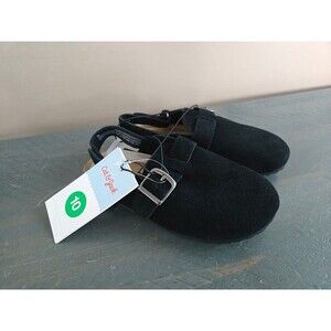 Cat & Jack Berlin Black Slingback Mules - Girls size 10 - New